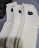 雅鹿女士袜子冬季加绒加厚保暖长筒袜白色睡眠月子袜秋冬款高腰中筒袜 混装 2双 均码 实拍图