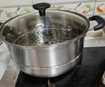 爱仕达（ASD）蒸锅双层不锈钢蒸锅 家用炖蒸煮一体汤锅 30CM大容量蒸笼QVL1530 实拍图