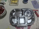 COOKSS饭盒304不锈钢餐盒上班族小学生保温饭盒可微波炉5分格餐盘 实拍图