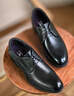 七匹狼男鞋夏季透气高端男士皮鞋男款头层真牛皮鞋男款正装鞋内增高婚鞋 黑色 四季款 42 码 实拍图