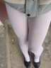浪莎白色丝袜女春秋中厚天鹅绒防勾丝连裤袜日系成人舞蹈学生打底裤袜 实拍图