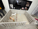 贝易彩虹围栏地上爬爬垫婴儿客厅围栏小房子儿童护栏帐篷屋游乐园 单围栏150*200+PU彩虹垫4cm-IXPE 实拍图