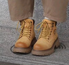 骆驼（CAMEL）【王俊凯同款】马丁靴男新款百搭男士大黄靴户外徒步工装登山靴子 GE122W7757T 金黄色 (男款) 40 实拍图