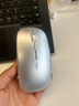 英菲克（INPHIC）M1无线鼠标可充电办公蓝牙三模电量显示静音便携适用于惠普华硕苹果IPAD笔记本电脑无限轻音 【无线-2.4G电量显示增强版】Ty-C充电太空银 实拍图