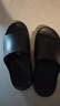 京东京造【3.5cm踩屎感】eva厚底拖鞋男士防臭休闲凉拖鞋夜色黑 42-43 实拍图