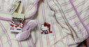 野兽派家居（tbh）宋雨琦同款三丽鸥Hello Kitty法兰绒家居服套装冬季可外穿睡衣女 Hello Kitty法兰绒家居服 奶白条纹 M 实拍图