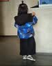 波司登（BOSIDENG）羽绒服男女儿童5A抗菌好打理宽松短款加厚防寒连帽外套 追光赛罗蓝|9EA8【奥特曼联名】 130 /64 约115-130cm 26kg 实拍图
