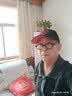 红蜻蜓帽子男大头围四季防晒帽休闲太阳帽户外百搭遮阳帽加大高顶棒球帽 （544）黑色（红字） L 帽围（60-65CM） 实拍图