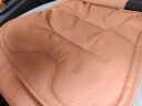 齐选汽车坐垫四季通用高档轻奢全皮单片座椅垫夏季透气座垫车内装饰 爱玛橙【纳帕皮打孔】单坐垫 实拍图