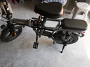 普莱德新国标折叠电动自行车 超长续航电动车 铝合金代驾车 锂电池助力男女通用成人电瓶车 代步电单车 航空铝-黑色-进口级40A-纯电约120km送GPS 实拍图