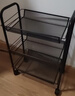 溢彩年华厨房置物架落地储物架移动收纳小推车蔬菜架子多层零食架1056-BK 实拍图