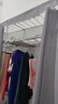 布衣柜家用简易衣柜20管加粗全钢架钢管衣柜出租屋双人收纳挂衣柜 2米雅典灰【合金钢接头】 实拍图