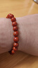 石玥珠宝精品7-8mm凉山南红玛瑙手串本命年转运珠手链男女士款礼物 实拍图