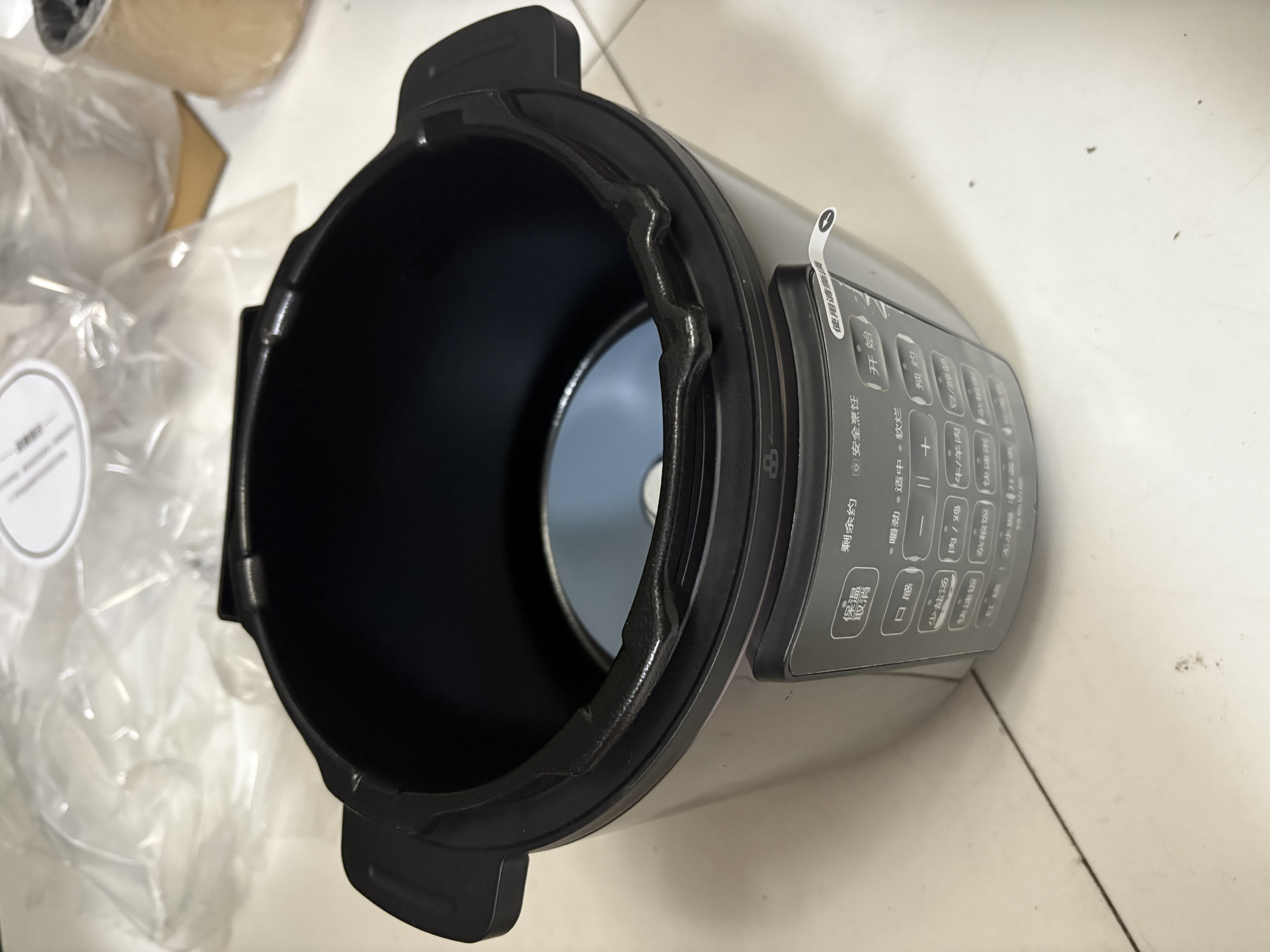 美的（Midea）电压力锅电高压锅电饭煲3-4-6人0涂层304不锈钢内胆家用双加深内胆5L大面板少盐 加深内胆 |适合2-10人使用 | 5L 实拍图