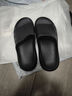 京东京造【3.5cm踩屎感】eva厚底拖鞋男士防臭休闲凉拖鞋夜色黑 42-43 实拍图