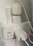 飞利浦（PHILIPS）柔性插座转换器 宿舍家用转换插头 扩展插座 排插品字形插座 插排无线一转六分控开关插座 实拍图