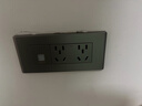公牛（BULL）G04灰118型开关插座面板多孔组合电源插9孔三位中号暗装大号 （三位）电脑十孔 实拍图