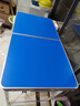 星奇堡折叠桌户外夜市摆摊地推便携式折叠桌子简易家用小桌子折叠餐桌椅 蓝色长1.2M【3档调】+4布凳 实拍图