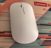 联想（Lenovo）无线蓝牙鼠标轻音鼠标 Air Handle轻音双模鼠标 便携办公鼠标 适用台式机一体机笔记本平板 白 实拍图
