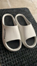回力居家男士拖鞋室外穿四季防滑臭沙滩凉拖鞋HL02331白黑色42-43码 实拍图
