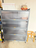 家惠优选厨房落地置物架多层防尘餐边柜碗柜微波烤炉箱收纳橱柜子五层100 实拍图
