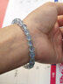 石玥珠宝6-7mm精品海蓝宝石手串本命年转运珠天然水晶手链男女士款礼物 实拍图
