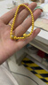 中国黄金（CHINA GOLD）黄金手链女足金珐琅花丝转运金珠手链手串送女友老婆生日礼物 约3.1g【花丝玲珑】 晒单实拍图