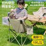 探险者（TAN XIAN ZHE）户外折叠椅露营椅子月亮椅便携折叠桌椅高靠背躺椅小凳子钓鱼椅 经典舒适款黑色【3重绷带加固】 实拍图
