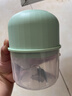 绞肉机小型打蒜器家用绞蒜切蒜器多功能辅食料理机电动蒜泥神器蒜蓉机自动切菜机压蒜器 浅绿色- 0.26L （升级大电机） 实拍图