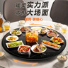 苏泊尔（SUPOR）【年货好礼】暖菜板 家用热菜板饭菜保温板 家庭聚餐  家用圆形 80CM可旋转餐桌转盘  BZ80A807D 实拍图