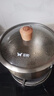 双枪（Suncha）奶锅 316L加厚不锈钢婴儿宝宝辅食小奶锅汤锅蒸煮一体带蒸笼 20cm 实拍图