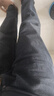 真维斯（Jeanswest）牛仔裤男士2026春夏潮牌宽松直筒休闲商务长裤子男黑色36 实拍图