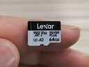 雷克沙（Lexar）64GB TF（MicroSD）存储卡 V30 4K 读205MB/s 无人机运动相机游戏机内存卡（SILVER PLUS） 实拍图