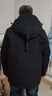 京东京造羽绒服男短款男士连帽滑雪服派克服外套男新衣送礼 黑色 L 实拍图