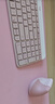 罗技（Logitech）Wave Combo 无线人体工学键鼠套装 垂直鼠标 无线蓝牙鼠标 办公键盘 无线键盘 蓝牙键盘 粉色 实拍图