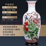 梓琦景德镇陶瓷器富贵竹书房落地大花瓶摆件复古客厅电视柜插花工艺品 大号玉堂富贵冬瓜-配木底座 47cm 实拍图