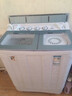 小鸭洗衣机半自动双桶双缸家用大容量小型租房宿舍波轮脱水甩干两用双杠省电老式强动力易操作以旧换新 18.5公斤 双缸 洗12+脱6.5 玻璃面板终身联保 青 实拍图