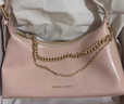 CHARLES&KEITH柔软拉链式褶皱单肩包腋下包包女包女士生日礼物CK2-40782472 Light Pink浅粉色 S 实拍图