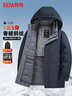 鸭鸭（YAYA）鹅绒羽绒服男短款可拆内胆连帽厚款冬季新款保暖外套25099T 实拍图