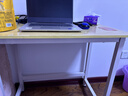 舒客艺家 电脑桌台式小户型小桌子家用学习桌写字办公书桌电竞长条桌子 木纹白架单桌80*50*74 加固电脑桌 实拍图