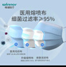 稳健一次性医用外科口罩200只 棉里层亲肤透气防尘防晒-蓝色+白色 实拍图