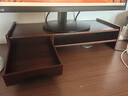 优必利电脑增高架文件柜木质增高桌 多功能办公桌面键盘收纳显示器垫高底座笔记本置物架5068胡桃木色 实拍图