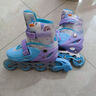 迪士尼（Disney）轮滑鞋儿童全闪光初学套装溜冰鞋女童旱冰鞋直排滑轮鞋 冰雪奇缘L 实拍图
