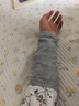 OSKV产妇月子专用护腕女薄款秋冬护肘关节护套喂奶手肘保暖护手腕防寒 浅灰色一双【20cm】 实拍图