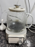 美的（Midea）花漾0胶水全玻璃养生壶 多功能煮茶壶 母婴烧水壶 恒温电热水壶 全自动一体煮茶器1.2L YS12B302J 实拍图