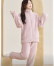 红豆居家睡衣女秋冬季法兰绒女士家居服拉链款套装可外穿 女-豆沙粉170 实拍图