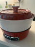 摩飞电器（Morphyrichards） 多功能锅电火锅家用分体式鸳鸯火锅电炒锅烧烤肉蒸煮炒煎电煮锅MR9087 3L 英伦红【标配+鸳鸯锅】 实拍图