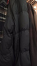 罗蒙（ROMON）鹅绒羽绒服男爸爸装厚款保暖26年秋冬高端商务休闲羽绒服蓝灰2XL 实拍图