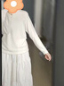 优衣库女装HEATTECH摇粒绒两翻领套头衫/长袖479608 01 乳白色 S /155/80A 实拍图