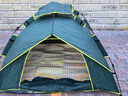 京东京造公园速开帐篷3平弹压速开防风防晒户外露营装备配防潮垫军绿色 实拍图
